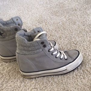 Converse high top hidden wedge sneaker